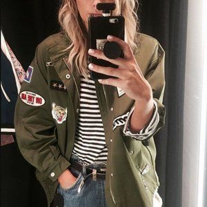 Zara Green Patch Jacket